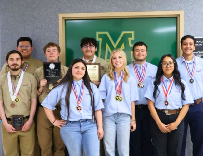 Midland College students earn top honors at SkillsUSA district and state competitions